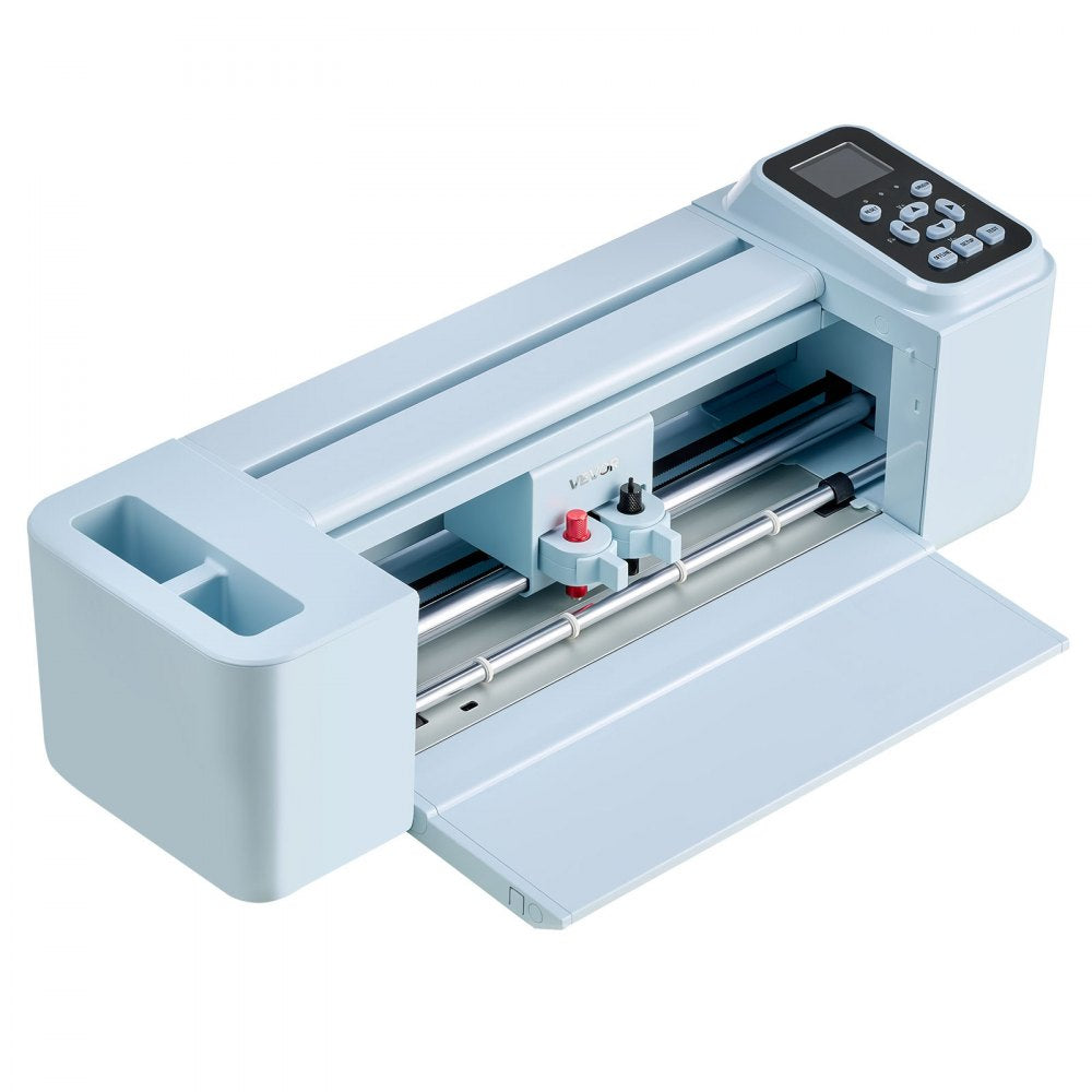 VEVOR Vinyl Cutting Machine, 12 in, Button and Screen Controlled Vinyl Cutter, 20000+ Built-in Design Resources, Compatible with Mac, Windows, Android and iOS, for Creating Customized Crafts Cards
