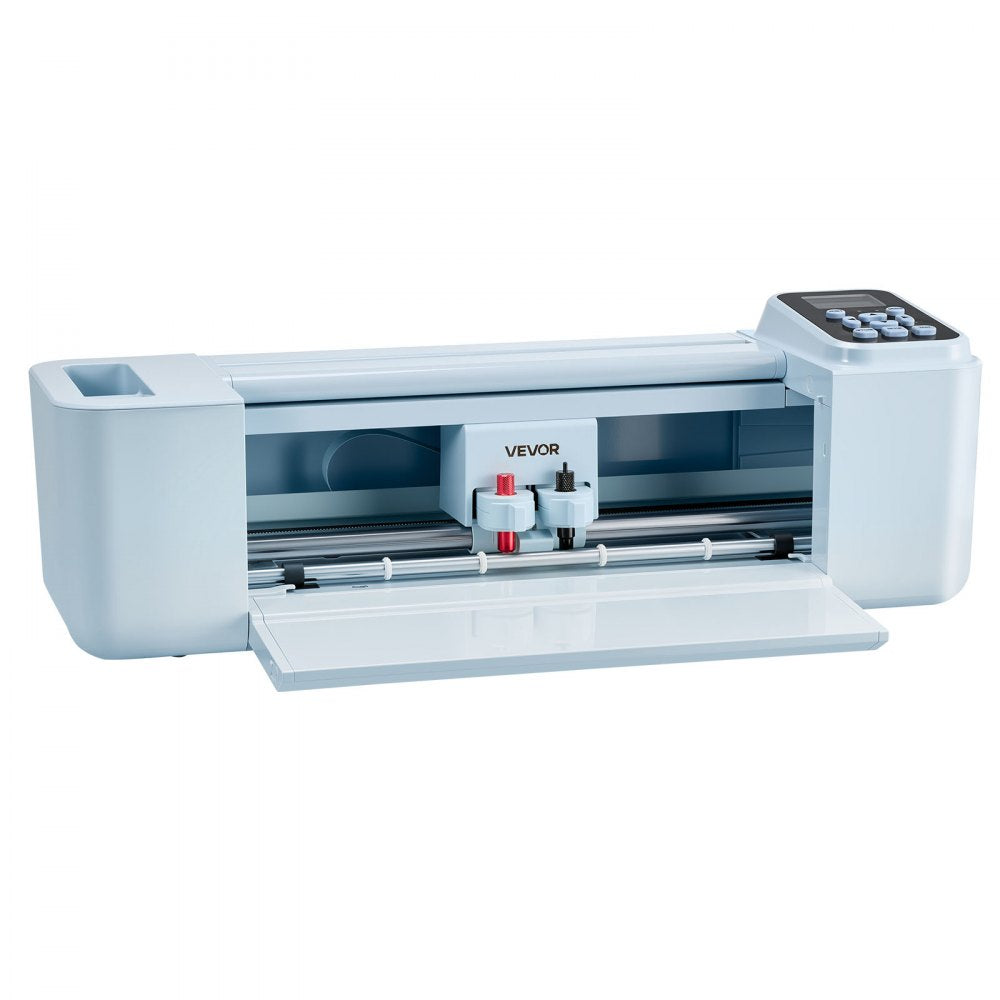 VEVOR Vinyl Cutting Machine, 12 in, Button and Screen Controlled Vinyl Cutter, 20000+ Built-in Design Resources, Compatible with Mac, Windows, Android and iOS, for Creating Customized Crafts Cards