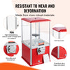 VEVOR Gumball Machine for Kids, 21" Height Home Vending Machine, PS Bouncy Balls Dispenser, Hold 180 Capsule Toys, Rectangle Bubble Gum Machine for Game Stores, Coin Operated Gumball Bank, Red