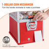 VEVOR Gumball Machine for Kids, 21" Height Home Vending Machine, PS Bouncy Balls Dispenser, Hold 180 Capsule Toys, Rectangle Bubble Gum Machine for Game Stores, Coin Operated Gumball Bank, Red
