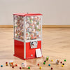 VEVOR Gumball Machine for Kids, 21" Height Home Vending Machine, PS Bouncy Balls Dispenser, Hold 180 Capsule Toys, Rectangle Bubble Gum Machine for Game Stores, Coin Operated Gumball Bank, Red