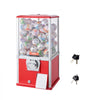 VEVOR Gumball Machine for Kids, 21" Height Home Vending Machine, PS Bouncy Balls Dispenser, Hold 180 Capsule Toys, Rectangle Bubble Gum Machine for Game Stores, Coin Operated Gumball Bank, Red