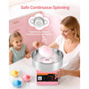 VEVOR Cotton Candy Machine Commercial, 1000W Electric Candy Floss Maker, Easy Use with 15 inch Stainless Steel Bowl and Sugar Scoop, Makes Hard Candy for Home Kids Birthday, Family Party, Pink