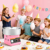 VEVOR Cotton Candy Machine Commercial, 1000W Electric Candy Floss Maker, Easy Use with 15 inch Stainless Steel Bowl and Sugar Scoop, Makes Hard Candy for Home Kids Birthday, Family Party, Pink