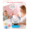 VEVOR Cotton Candy Machine Commercial, 1000W Electric Candy Floss Maker, Easy Use with 15 inch Stainless Steel Bowl and Sugar Scoop, Makes Hard Candy for Home Kids Birthday, Family Party, Blue