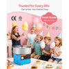 VEVOR Cotton Candy Machine Commercial, 1000W Electric Candy Floss Maker, Easy Use with 15 inch Stainless Steel Bowl and Sugar Scoop, Makes Hard Candy for Home Kids Birthday, Family Party, Blue
