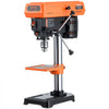 VEVOR 8 in Benchtop Drill Press, 2.5A Induction Motor, Tabletop Drilling Machine with 620 / 1140 / 1740 / 2340 / 3100 RPM Adjustable Speed, 0-45° Tilting Worktable, LED Work Light, for Wood Metal
