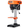 VEVOR 8 in Benchtop Drill Press, 2.5A Induction Motor, Tabletop Drilling Machine with 620 / 1140 / 1740 / 2340 / 3100 RPM Adjustable Speed, 0-45° Tilting Worktable, LED Work Light, for Wood Metal