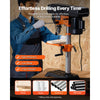 VEVOR Benchtop Drill Press, 3.2 Amp, 5-Speed Adjustable Drill Press with 650/1050/1800/2350/3100 RPM, 10-inch Swing, Cast Iron Frame, 0-45° Tiltling Worktable, Work Light, for Drilling Wood & Metal
