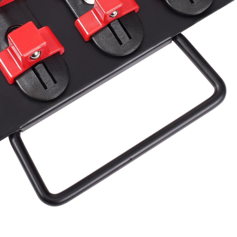 VEVOR Portable Socket Organizer Tray, 2PCS Metric & SAE Socket Organizer Set Hold up to 160 Sockets, 1/4", 3/8" and 1/2" Heavy-Duty Socket Rail with Handle & Steel Base for Tool Box Drawer