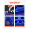 VEVOR Magnetic Socket Organizer Set, 3PCS Magnetic Socket Holder, 1/4'', 3/8'' & 1/2'' Metric Socket Trays with Clear Labels, Hold up to 75PCS Standard & Deep Sockets, Blue (Sockets Not Included)