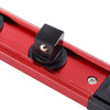 VEVOR Socket Organizer Rail Set, 3PCS Metric & SAE Aluminum Socket Organizers, 1/4'', 3/8'' & 1/2'' Heavy-Duty Socket Holder with 360° Rotating Clips for Tool Box, Hold up to 40 Sockets, Red & Black
