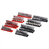 VEVOR Socket Organizer Set, 8PCS High-Rod Socket Holder, 1/4'', 3/8'' & 1/2'' Metric SAE Socket Trays with Clear Labels, Hold up to 176PCS Standard & Deep Sockets, Black & Red (Socket Not Included)