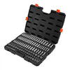 VEVOR Socket Set, 104 Pieces, 3/8 inch Drive Socket Tool Set, Metric Size from 6 to 24 mm, Deep and Standard, Mechanic Tool Kit with Storage Case, Chrome Plated CR-V Alloy Steel, for Automotive Repair