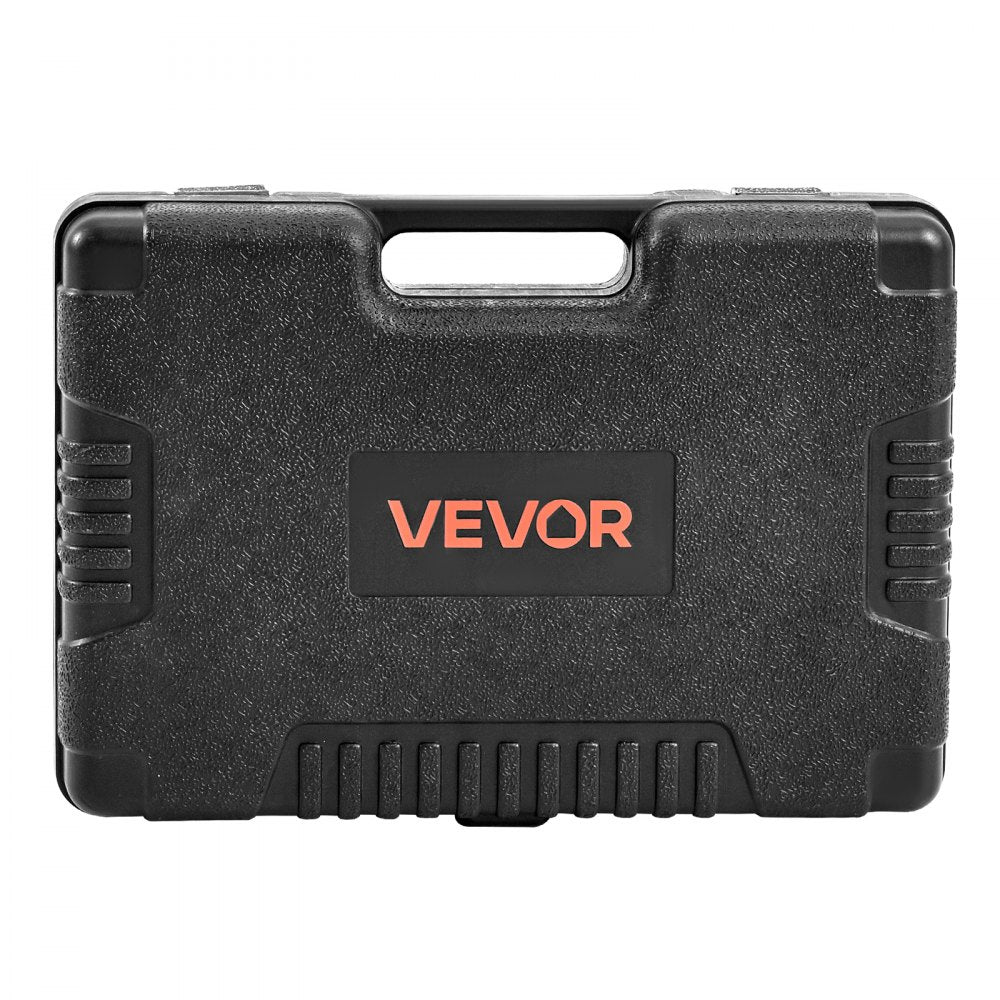 VEVOR Socket Set, 108 Pieces, 1/4 & 1/2 inch Drive Socket and Ratchet Set, Metric Size from 4 to 32 mm, Mechanic Tool Kit with Bits, Accessories, Storage Case, CR-V Alloy Steel, for Automotive Repair