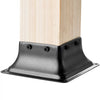 VEVOR 4x4 Post Base 20Pcs, Internal 3.6"x3.6" Heavy Duty Powder-Coated Steel Post Bracket Fit for Standard Wood Post Anchor, Decking Post Base for Deck Porch Handrail Railing Support