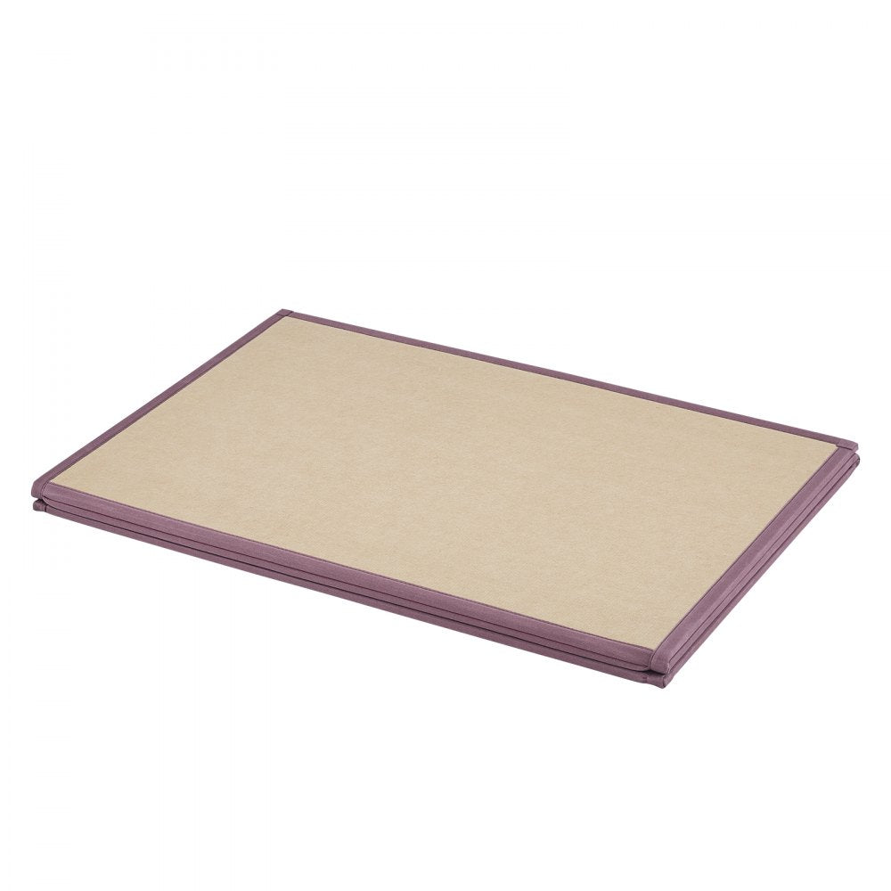 VEVOR Japanese Tatami Mat, 80 x 39 in Foldable Handwoven Natural Rattan Tatami Mat, Non-Slip & Easily Cleaned Japanese Tatami Floor Mat, Summer Breathable Sleeping Mat for Meditation Yoga Relaxation