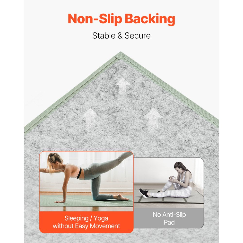 VEVOR Japanese Tatami Mat, Full Size Foldable Japanese Tatami Mattress( Natural Rush Grass), Japanese Floor Mattress with Non-Slip Backing & Fresh Scent, Futon Mattress for Sleeping Meditation Yoga