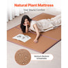 VEVOR Japanese Tatami Mat, 80 x 55 in Foldable Handwoven Natural Rattan Tatami Mat, Non-Slip & Easily Cleaned Japanese Tatami Floor Mat, Summer Breathable Sleeping Mat for Meditation Yoga Relaxation