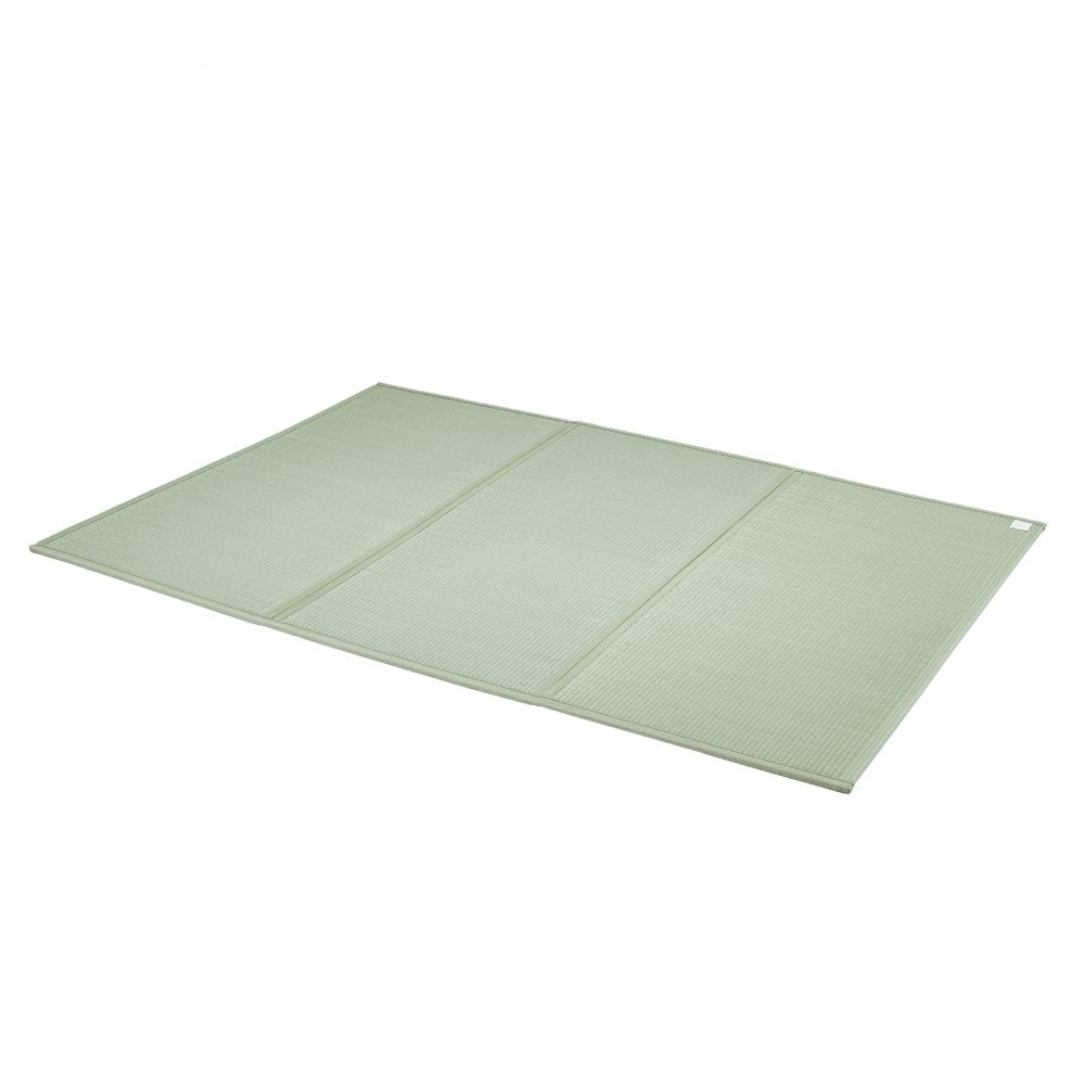 VEVOR Japanese Tatami Mat, King Size Foldable Japanese Tatami Mattress( Natural Rush Grass), Japanese Floor Mattress with Backing & Fresh Scent, Futon Mattress for Sleeping Meditation Yoga