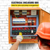 Caja eléctrica VEVOR, 20.0 x 20.0 x 6.0 in, probada según los estándaresNEMA 4 para exteriores, IP65 impermeable y a prueba de polvo, caja de conexiones con bisagras de acero al carbono laminado e