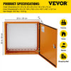 Caja eléctrica VEVOR, 20.0 x 20.0 x 6.0 in, probada según los estándaresNEMA 4 para exteriores, IP65 impermeable y a prueba de polvo, caja de conexiones con bisagras de acero al carbono laminado e