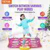 VEVOR Dance Mat, 9-Button Dance Mixer Rhythm Step Play Mat, Electronic Dance Pad with 3 Game Modes, Adjustable Volume, Built-in Music, 8 Challenge Levels, Birthday Toys Gifts for 3+ Year Old Girls
