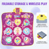 VEVOR Dance Mat, 9-Button Dance Mixer Rhythm Step Play Mat, Electronic Dance Pad with 3 Game Modes, Adjustable Volume, Built-in Music, 8 Challenge Levels, Birthday Toys Gifts for 3+ Year Old Girls