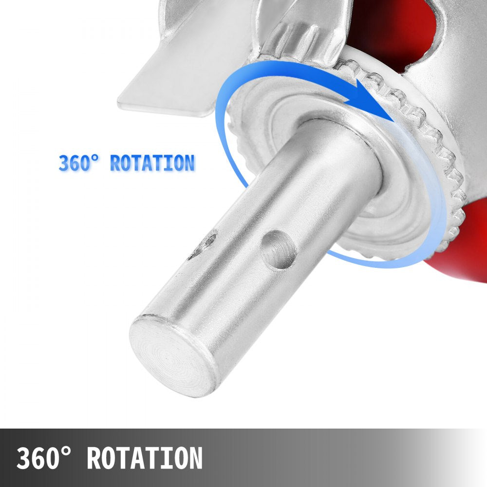 VEVOR Scaffolding Wheels Set, Heavy Duty 4-Pack 8\" Scaffolding Casters, with 4400 Lbs Per Set and Locking Stem Casters with Brake, Polyurethane Replacement for Scaffold, Shelves, Workbench