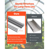 VEVOR Greenhouse Spring Wire and Lock Channel, 30 Packs 6.56 ft PVC-Coated Wiggle Wire & Aluminum Alloy Channel Bundle Kit with Included Screws, 0.05 in Thickened, Poly Film & Shade Cloth Attachments
