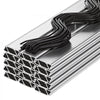 VEVOR Greenhouse Spring Wire and Lock Channel, 30 Packs 6.56 ft PVC-Coated Wiggle Wire & Aluminum Alloy Channel Bundle Kit with Included Screws, 0.05 in Thickened, Poly Film & Shade Cloth Attachments