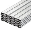 VEVOR Greenhouse Spring Wire and Lock Channel, 50 Packs 6.56 ft PVC-Coated Wiggle Wire & Aluminum Alloy Channel Bundle Kit with Included Screws, 0.05 in Thickened, Poly Film & Shade Cloth Attachments
