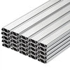 VEVOR Greenhouse Spring Wire and Lock Channel, 50 Packs 6.56 ft PVC-Coated Wiggle Wire & Aluminum Alloy Channel Bundle Kit with Included Screws, 0.05 in Thickened, Poly Film & Shade Cloth Attachments