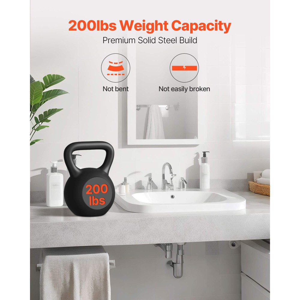VEVOR T Shelf Brackets 2 Pcs, 200 lbs/90 kg Weight Capacity, 12x2.89x12 in / 304.8x73.5x304.8 mm, Solid Steel Heavy Duty Brackets for Shelves, Countertop Support Floating Bracket Hardware with Screws