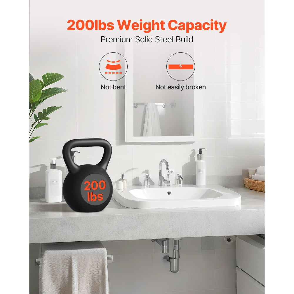 VEVOR T Shelf Brackets 2 Pcs, 200 lbs/90 kg Weight Capacity, 14x2.89x12 in / 355.6x73.5x304.8 mm, Solid Steel Heavy Duty Brackets for Shelves, Countertop Support Floating Bracket Hardware with Screws