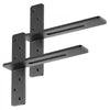 VEVOR T Shelf Brackets 2 Pcs, 200 lbs/90 kg Weight Capacity, 14x2.89x12 in / 355.6x73.5x304.8 mm, Solid Steel Heavy Duty Brackets for Shelves, Countertop Support Floating Bracket Hardware with Screws
