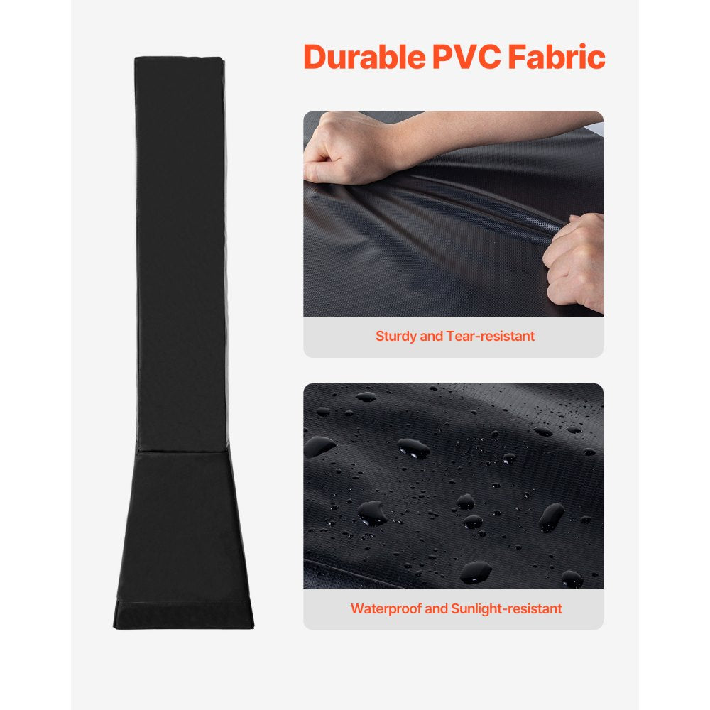 VEVOR Basketball Pole Pad, 64" Tall and 2" Thick Heavy Duty Wrap Around Pole Padding, Fits 6x6 - 7x7 inch Diameter Square Pole, All-weather Waterproof Protective Pad for Basement Garage Playground