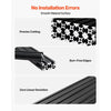 VEVOR 10PCS 2020 Aluminum Extrusion Profile, 23.62 Inch 600 mm, T Slot European Standard Anodized Linear Rail, High-Strength Extruded Aluminum Rail, for 3D Printer Parts and CNC DIY Workbench, Black