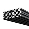 VEVOR 10PCS 2020 Aluminum Extrusion Profile, 23.62 Inch 600 mm, T Slot European Standard Anodized Linear Rail, High-Strength Extruded Aluminum Rail, for 3D Printer Parts and CNC DIY Workbench, Black
