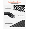 VEVOR 10PCS 2020 Aluminum Extrusion Profile, 48 Inch 1220 mm, T Slot European Standard Anodized Linear Rail, High-Strength Extruded Aluminum Rail, for 3D Printer Parts and CNC DIY Workbench, Black