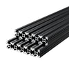 VEVOR 10PCS 2020 Aluminum Extrusion Profile, 48 Inch 1220 mm, T Slot European Standard Anodized Linear Rail, High-Strength Extruded Aluminum Rail, for 3D Printer Parts and CNC DIY Workbench, Black