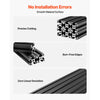 VEVOR 6PCS 3030 Aluminum Extrusion Profile, 78.74 Inch 2000 mm, T Slot European Standard Anodized Linear Rail, High-Strength Extruded Aluminum Rail, for 3D Printer Parts and CNC DIY Workbench, Black