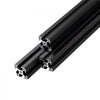 VEVOR 6PCS 3030 Aluminum Extrusion Profile, 78.74 Inch 2000 mm, T Slot European Standard Anodized Linear Rail, High-Strength Extruded Aluminum Rail, for 3D Printer Parts and CNC DIY Workbench, Black