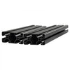 VEVOR 2PCS 4080 Aluminum Extrusion Profile, 19.69 Inch 500 mm, T Slot European Standard Anodized Linear Rail, High-Strength Extruded Aluminum Rail, for 3D Printer Parts and CNC DIY Workbench, Black