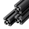 VEVOR 4PCS 4040 Aluminum Extrusion Profile, 78.74 Inch 2000 mm, T Slot European Standard Anodized Linear Rail, High-Strength Extruded Aluminum Rail, for 3D Printer Parts and CNC DIY Workbench, Black