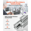 VEVOR 10PCS 2020 Aluminum Extrusion Profile, 39.37 Inch 1000 mm, T Slot European Standard Anodized Linear Rail, High-Strength Extruded Aluminum Rail, for 3D Printer Parts and CNC DIY Workbench, Silver