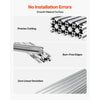 VEVOR 10PCS 2020 Aluminum Extrusion Profile, 48 Inch 1220 mm, T Slot European Standard Anodized Linear Rail, High-Strength Extruded Aluminum Rail, for 3D Printer Parts and CNC DIY Workbench, Silver