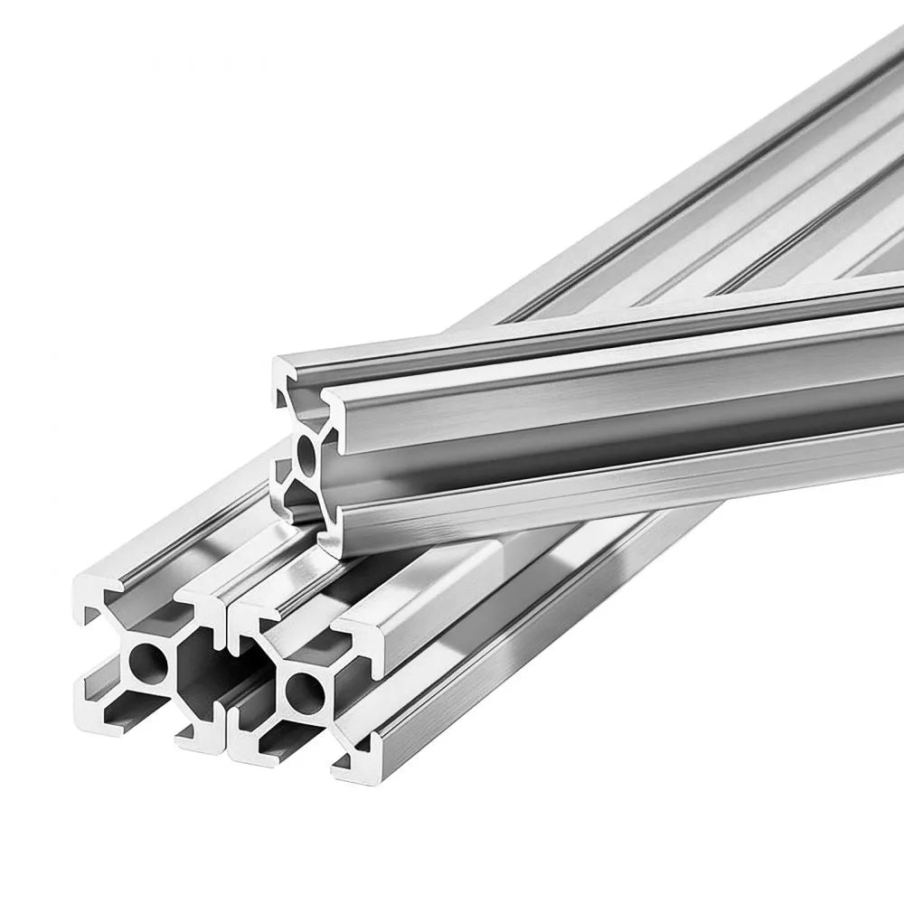 VEVOR 10PCS 2020 Aluminum Extrusion Profile, 48 Inch 1220 mm, T Slot European Standard Anodized Linear Rail, High-Strength Extruded Aluminum Rail, for 3D Printer Parts and CNC DIY Workbench, Silver