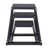 VEVOR Plyometric Jump Boxes, 12/18/24 Inch Plyo Box, Platform and Jumping Agility Box, Anti-Slip Fitness Exercise Step Up Box Set for Home Gym Training, Conditioning Strength Training, Black