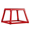 VEVOR Plyometric Jump Box, 12 Inch Plyo Box, Steel Plyometric Platform and Jumping Agility Box, Anti-Slip Fitness Exercise Step Up Box for Home Gym Training, Conditioning Strength Training, Red